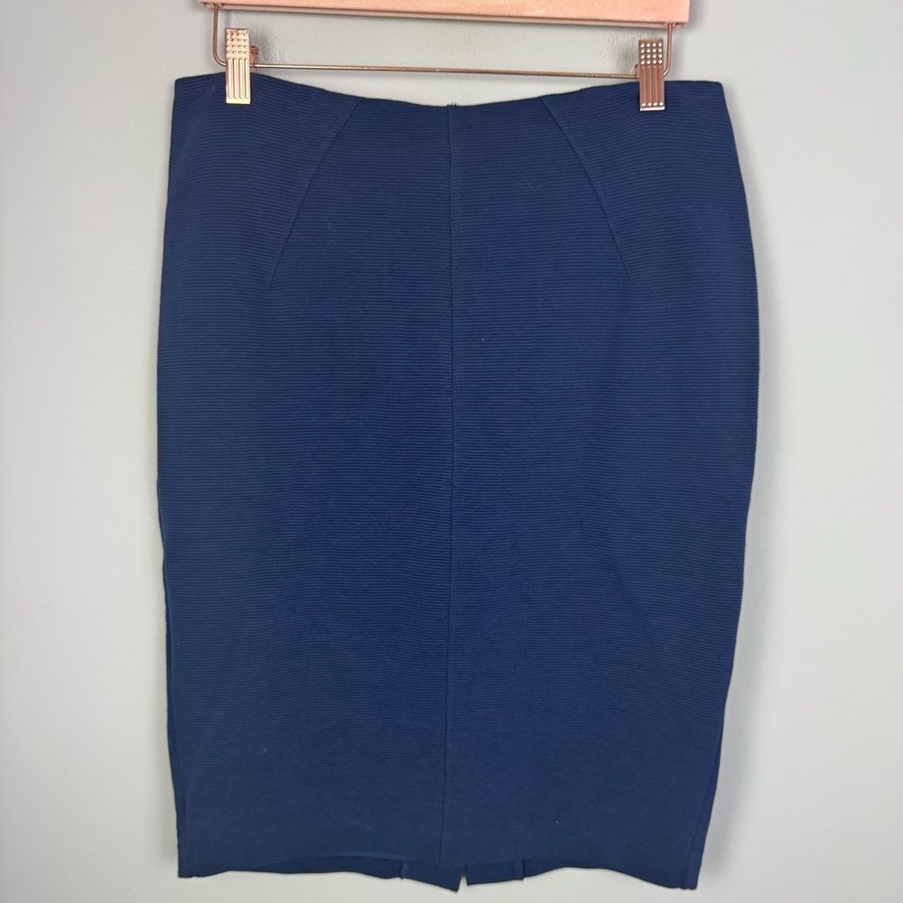 BODEN | Navy Blue Ribbed Pencil Skirt Women’s Size 8 Regular